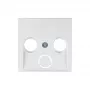 Berker 12038989 Placa central para tomada de antena, branco polar brilhante