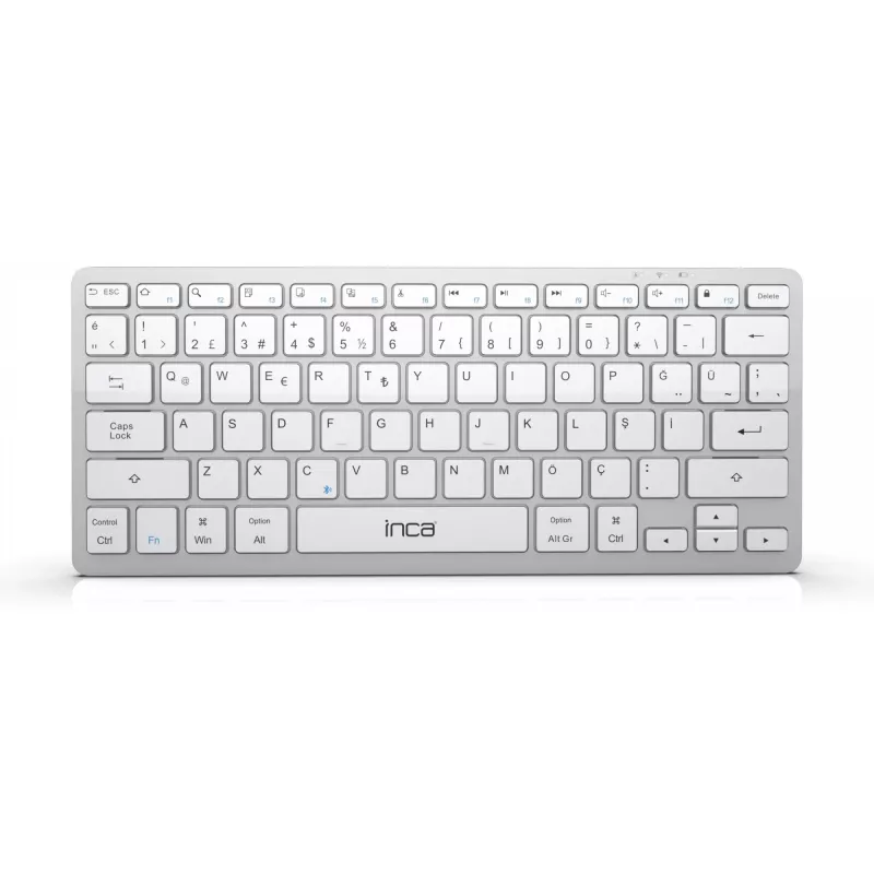Teclado INCA IBK-565BT BT 5.0, Smart, bateria 150Std, 8-10m prateado