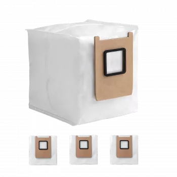Sacos de pó para aspirador robô Eufy T29YQA20 — pack de 3, castanho/branco