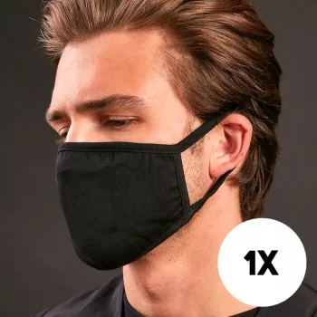 Máscara facial têxtil marca desconhecida modelo máscara de proteção reutilizável de duas camadas