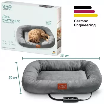Cama aquecedora para animais de estimação Beurer Kira, cinzento