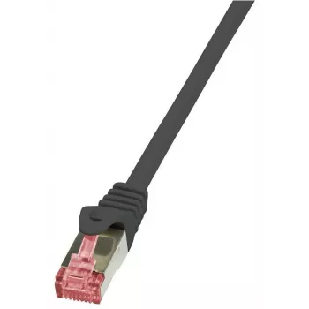 Logilink PrimeLine - Cabo de rede - RJ-45 (M) - RJ-45 (M) - 1 m - SFTP, PiMF - CAT 6 - liso, sem halogéneos - preto (CQ2033S)