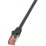 Logilink PrimeLine - Cabo de rede - RJ-45 (M) - RJ-45 (M) - 1 m - SFTP, PiMF - CAT 6 - liso, sem halogéneos - preto (CQ2033S)