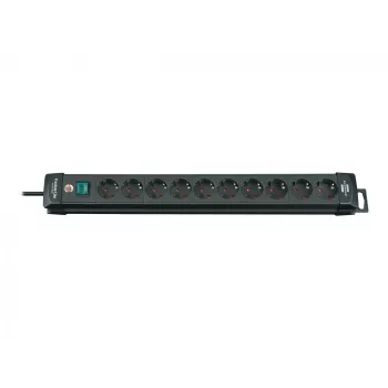 Extensão elétrica Brennenstuhl 1951100100 3 m 10 tomadas interior preta