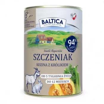 BALTICA regional flavours Puppy Cabra com Coelho - Comida húmida para cães - 400g