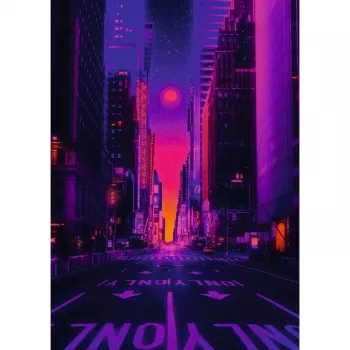 Puzzle Ravensburger New York in Neon, 1000 peças, puzzle para adultos
