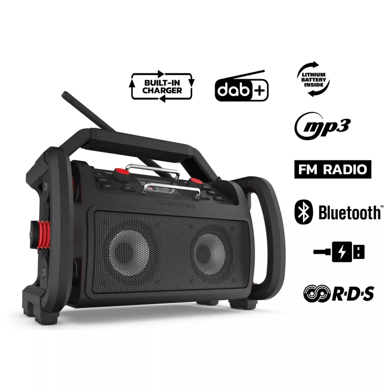 Rádio de obra PerfectPro ROCKPRO RP2 Bluetooth à prova de água