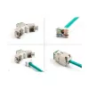 Módulo Keystone DeLOCK 88116 plano verde RJ-45 10 unid.