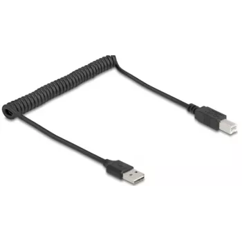 Cabo USB DeLOCK 90130 USB 2.0 0,8 m preto