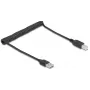 Cabo USB DeLOCK 90130 USB 2.0 0,8 m preto