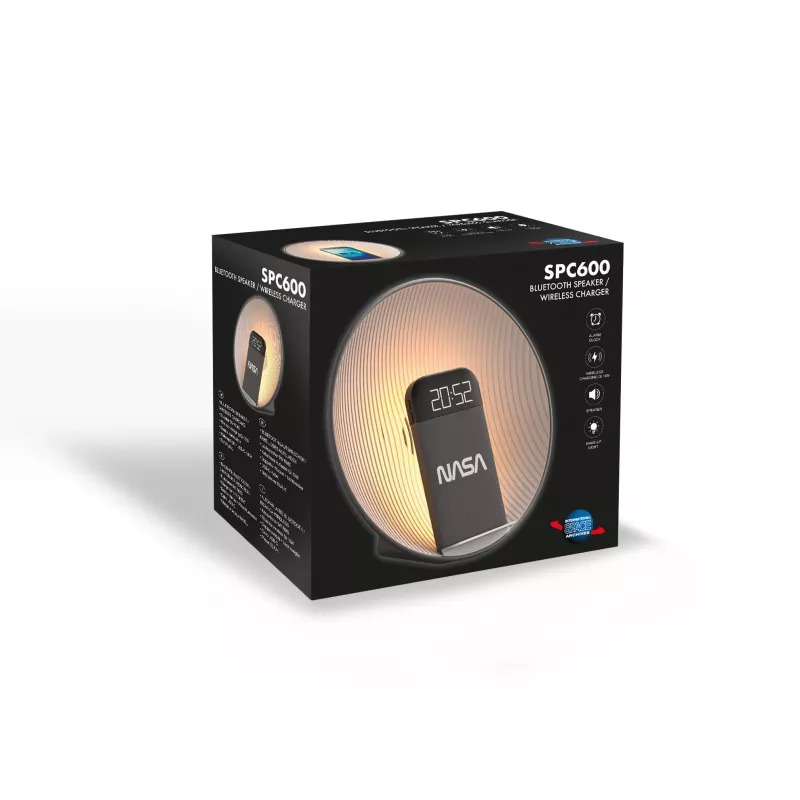 Altifalante Bluetooth/despertador/carregador sem fios NASA SPC600