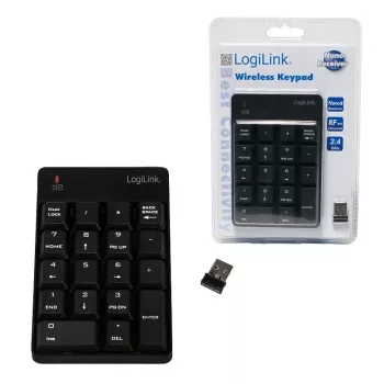 LogiLink ID0120 Teclado numérico sem fios com 18 teclas