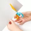 Tesouras Staedtler Noris Junior corte reto azul amarelo 100 mm
