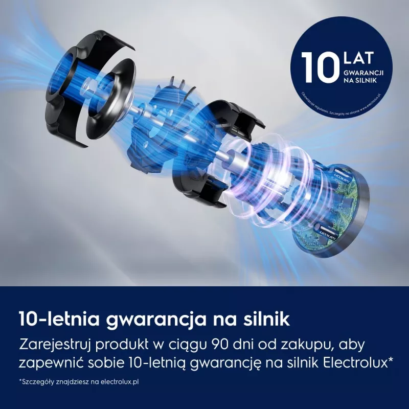 Aspirador vertical/vassoura elétrica Electrolux EP82AB25UG bateria sem saco seco ciclónico 0,4 l 100 W cinzento