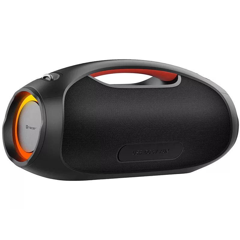 Altifalante portátil estéreo TRACER TRAGLO47226 — sem fios Bluetooth 5.3, 60 W RMS, bateria de 12 h, preto