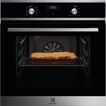 Forno elétrico encastrável Electrolux EOF5F50BX, 65 L, limpeza catalítica, 8 programas, visor LED, puxadores em aço inoxidável