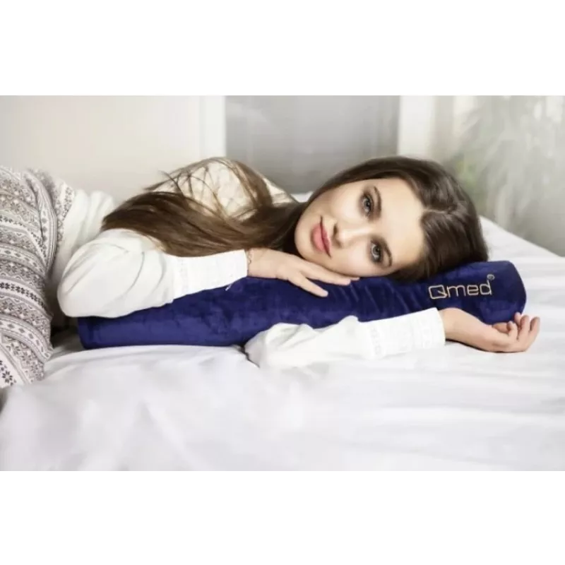Almofada multifunções ergonómica MDH FLEX PILLOW DRQE3F1CDXUXP — forma de rolo, 635 mm de comprimento, 100 mm de diâmetro, violeta, polipropileno com capa em veludo
