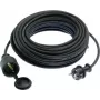 Cabo de extensão AS Schwabe 60310 — 10 m, preto, cabo de alimentação