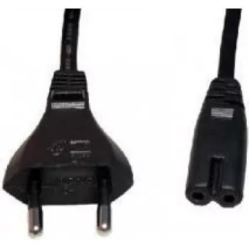 Cabo de alimentação e+p NK 1 Preto 1,5 m CEE7/14 conector fêmea C8