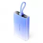 Powerbank Vention FHZL0 10000 mAh — 1×USB-A, 1×USB-C, 3 A, azul