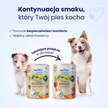 BALTICA regional flavours Puppy coelho com cenoura - comida húmida para cães - 400 g