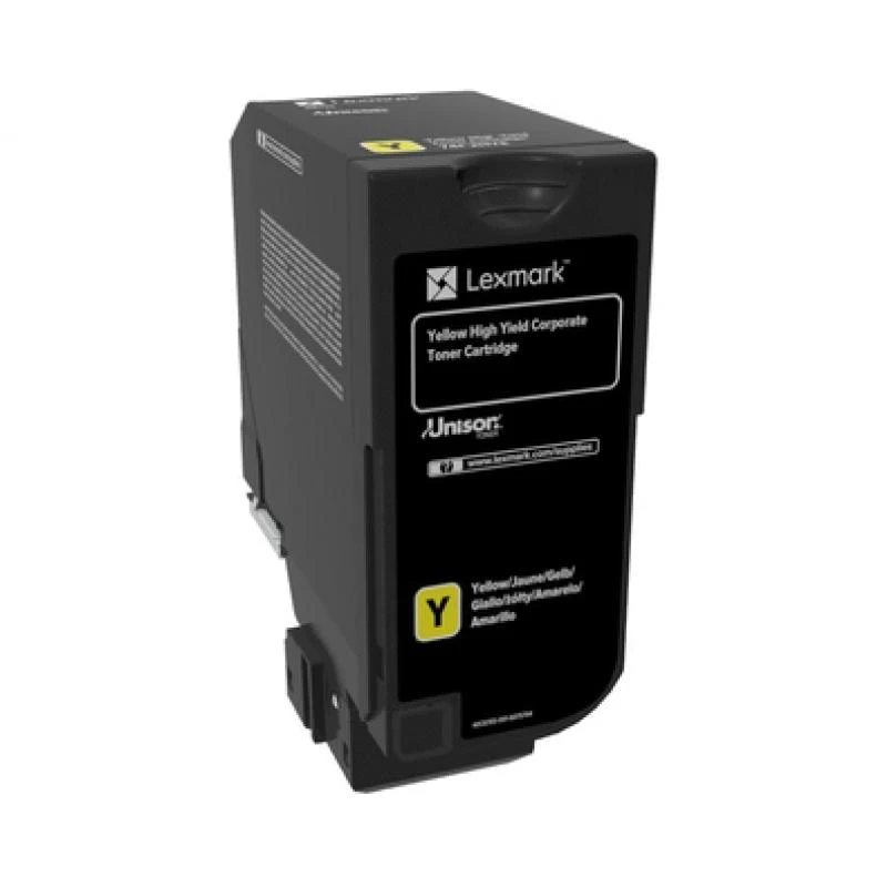 Toner LEXMARK 74C2HYE Amarelo 12 000 páginas CS725de / CS725dte