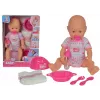 Boneca bebé SIMBA New Baby Born Bobas 105032533 – corpo de borracha, tamanho recém-nascido