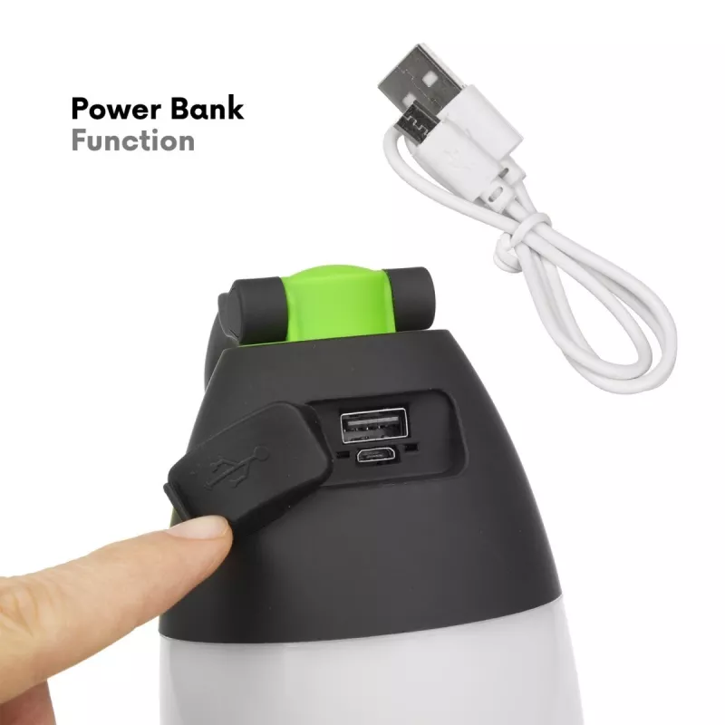 Lanterna de campismo LED recarregável MACLEAN MCE298 3W portátil, alimentada por USB, compacta
