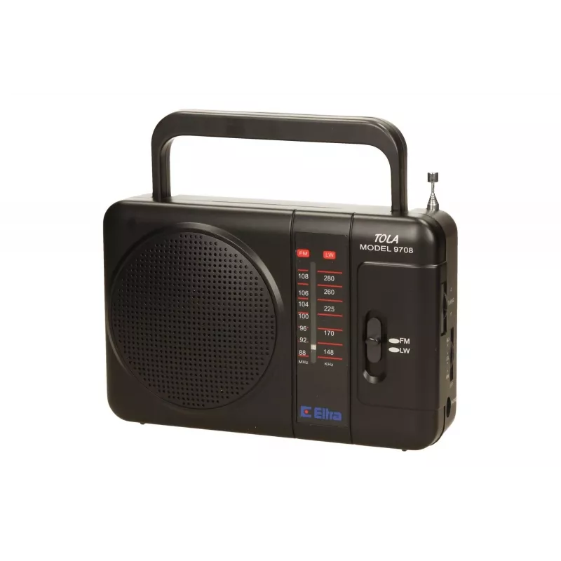 Eltra Tola 3 rádio portátil, FM/LW, preto