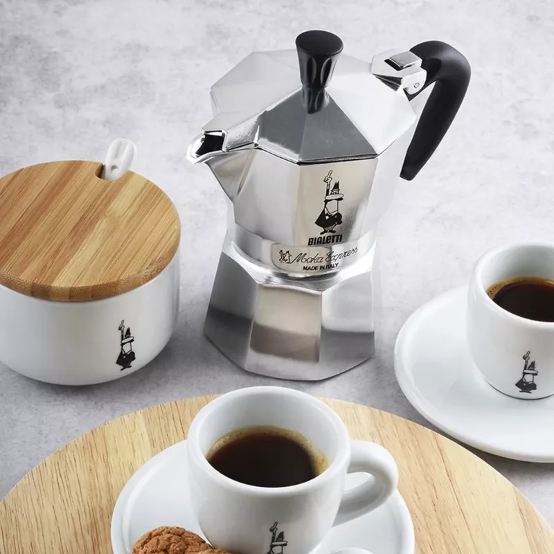 Cafeteira Moka Bialetti Moka Express 0,06 L alumínio, preto