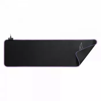 Tapete de rato gaming L33T Gaming 160406 Asar Bardagi XXL RGB, superfície rápida. 920 x 294 x 3 mm, Preto