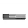 Móvel de TV Cama SIGMA1 180 branco/preto brilhante