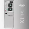 Qoltec 52284 UPS fonte de alimentação ininterrupta | 10kVA | 10000W | fator de potência 1,0 | LCD | EPO | USB | online