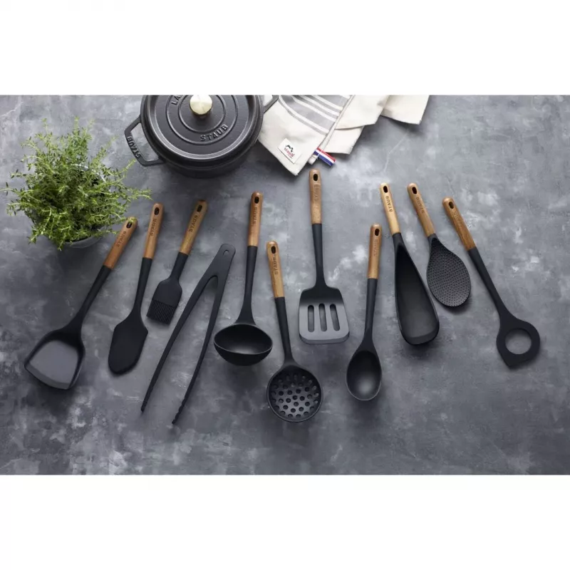 Colher Staub - 31 cm, Castanho-preto