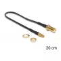 Cabo coaxial DeLOCK 88484 RG-174 0,2 m SMA TS-9 preto