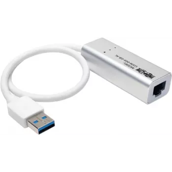 Tripp Lite U336-000-GB-AL USB 3.0 SuperSpeed para Gigabit Ethernet NIC Adaptador de rede - 10/100/1000 - Plug-and-Play - Alumínio (U336-000-GB-AL)