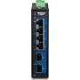 Switch industrial 6 portas 2,5G para calha DIN TRENDnet TI-G5062 com caixa metálica