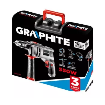 Graphite 58G725 berbequim 3000 RPM com chave cinzento