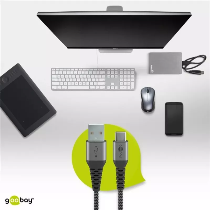 Cabo USB Goobay 49297 preto