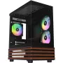 Micro Tower PC Thermaltake View 170 WS ARGB — micro caixa, preto, suporta fonte de alimentação PS2, 2x ventoinhas laterais de 120 mm + 1x ventoinha traseira de 120 mm, HDD de 2,5/3,5 polegadas