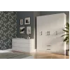 Topeshop ROMANA 160 BIEL KPLB Roupeiro/armário de quarto 11 prateleiras 4 porta(s) branco