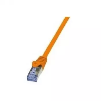 Cabo de rede LogiLink 1m RJ-45 Cat6A laranja S/FTP