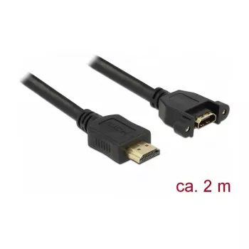 Cabo HDMI DeLOCK 85464 2 m HDMI Type-A standard preto
