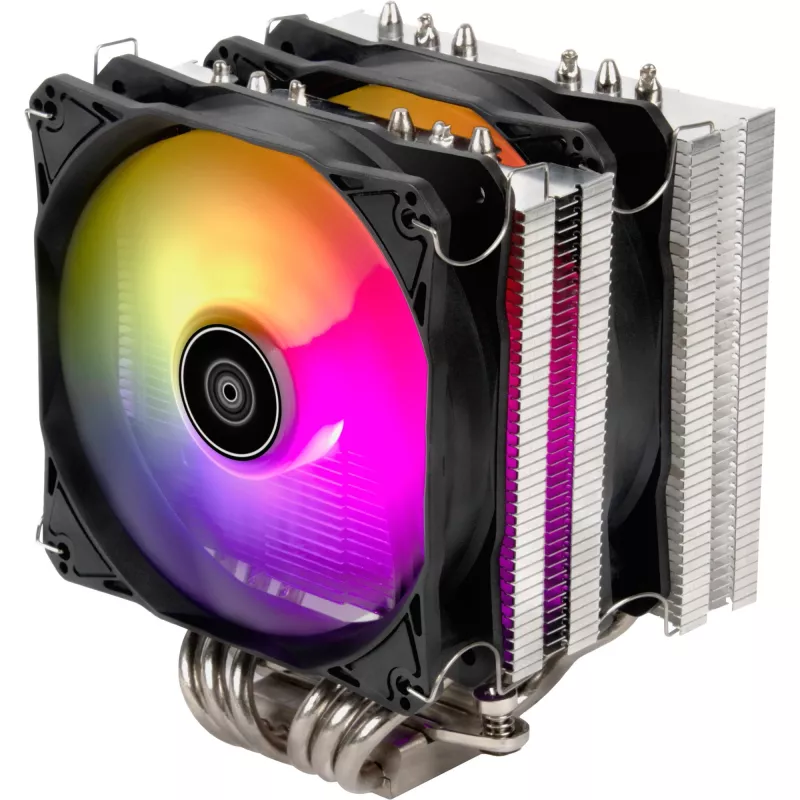SilverStone Hydrogon D120 ARGB - dissipador de CPU - (para: LGA1156, LGA1155, LGA2011, LGA1150, LGA1151, AM4, LGA2066, LGA1200, LGA1152, LGA1700)