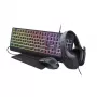 Teclado e rato Trust GXT 792 QUADROX com Gaming USB QWERTY US English preto
