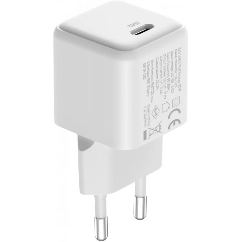 Fonte de alimentação USB‑C YENKEE YAC G20 20W 3A Power Delivery