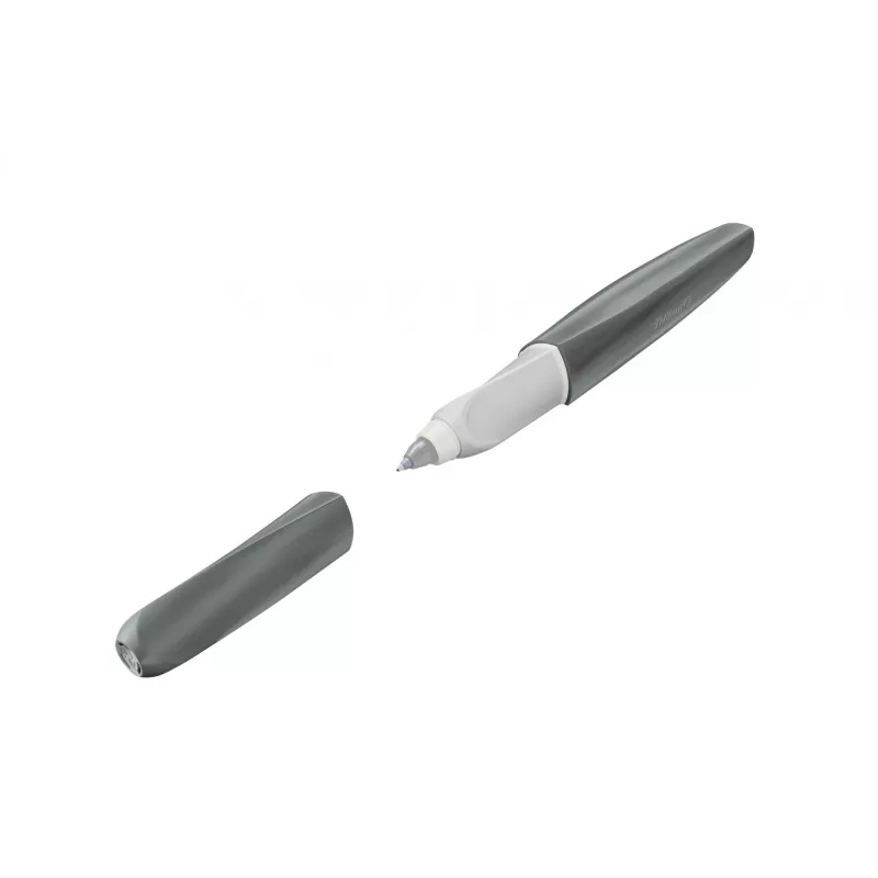 Caneta de feltro Pelikan Twist eco azul-cinzento – escrita confortável e suave
