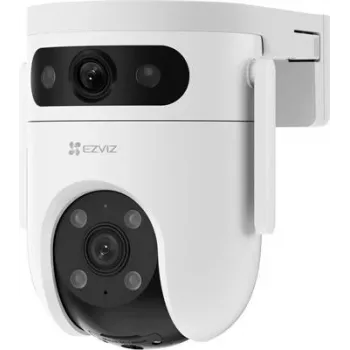 Câmara de vigilância IP EZVIZ H9c Dual 3K Dome, 2880×1620, exterior, com fios e sem fios, PoE/DC 12V, MicroSD até 512GB
