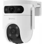 EZVIZ H9c Dual 3K CS-H9C (5MP+5MP) câmara IP de exterior com rotação e inclinação, 2880×1620, Wi-Fi + LAN, DC 12V, microSD até 512 GB, visão noturna a cores