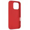 Capa traseira FIXED para Apple iPhone 16 Pro, superfície emborrachada, vermelho